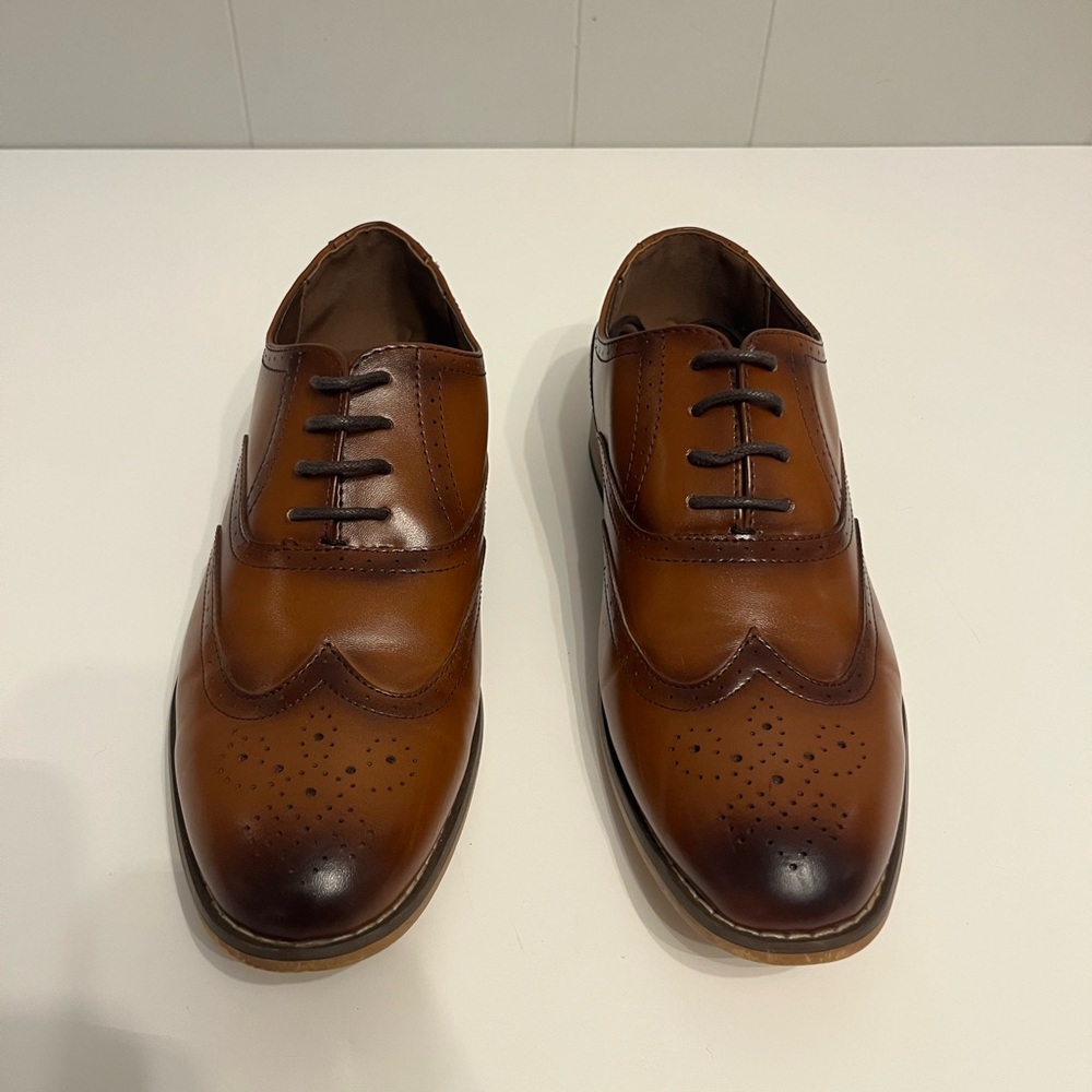 Stacy Adams Men's Brown Leather Dress Shoes- Size 4